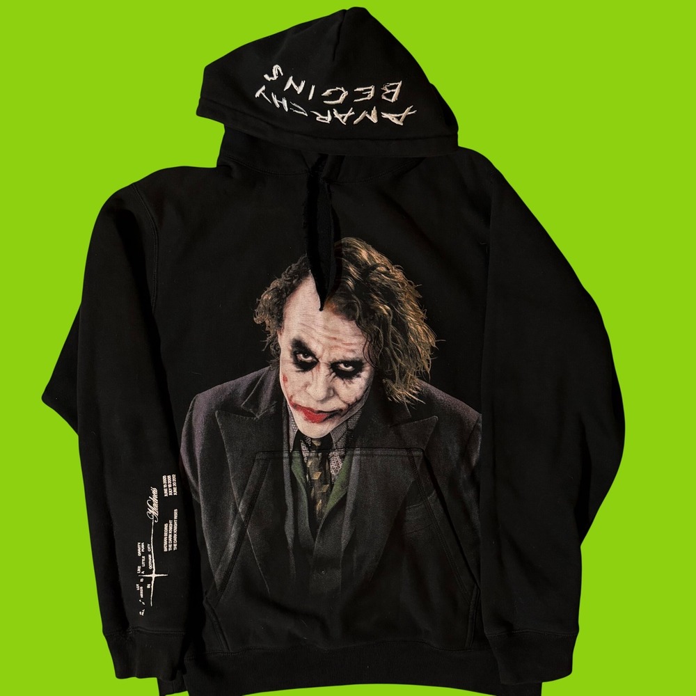 Shoe Palace Batman The Dark Knight Joker Hoodie Why So Serious Black Mens Large